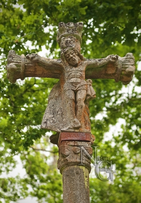 Cruceiro da capela de Caeiro en Santa Mariña de Barcala